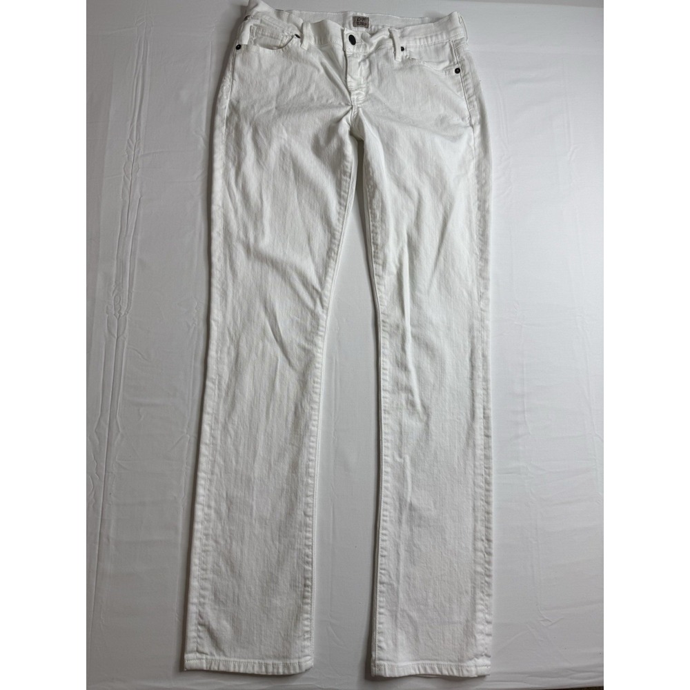 Citizens of Humanity Elson Medium Rise Straight Leg Jeans 29x33 1306B-133 White